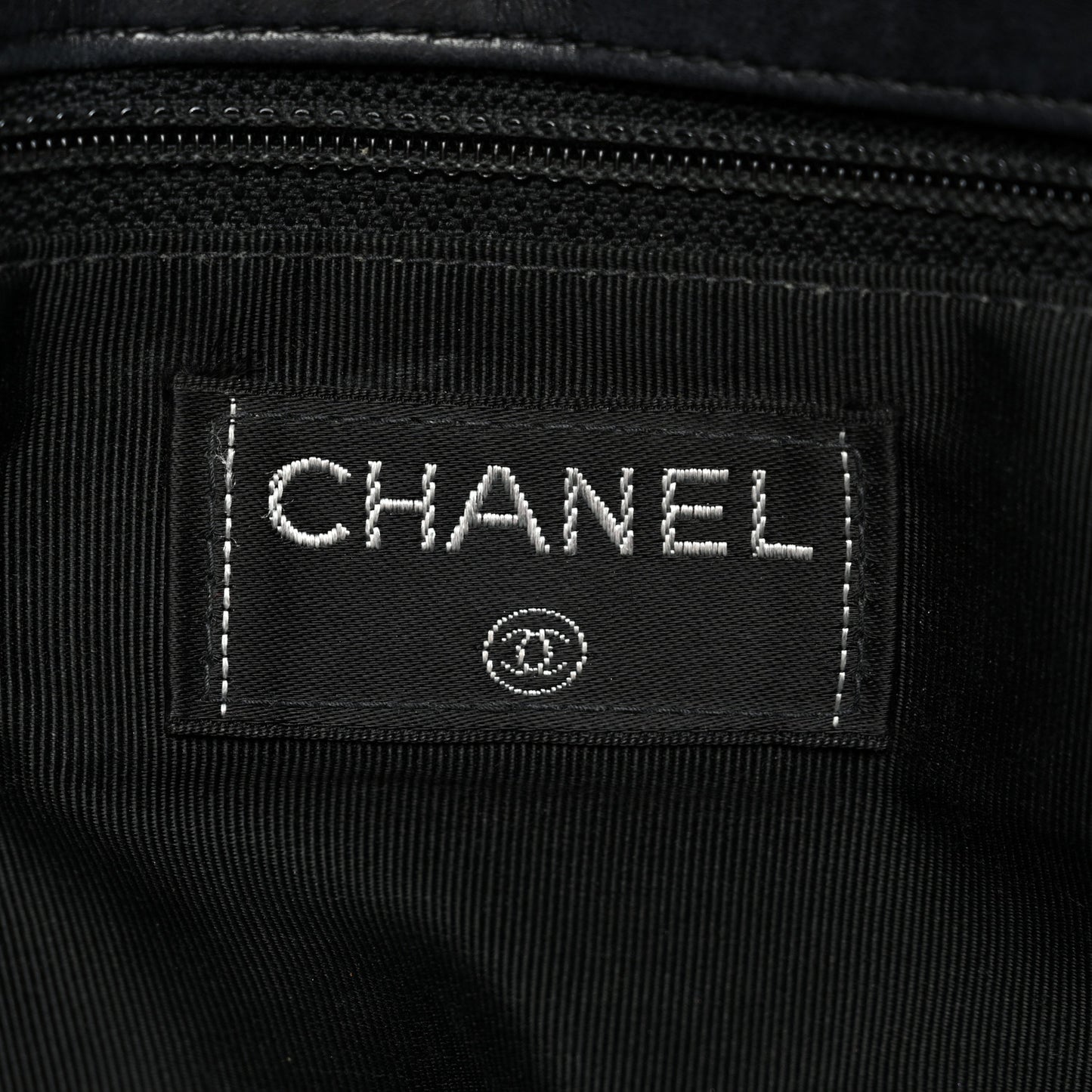 Lambskin Chocolate Bar Mademoiselle Flap Black