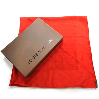 Louis Vuitton Silk Monogram Monaco Square Scarf Red 2 of 6