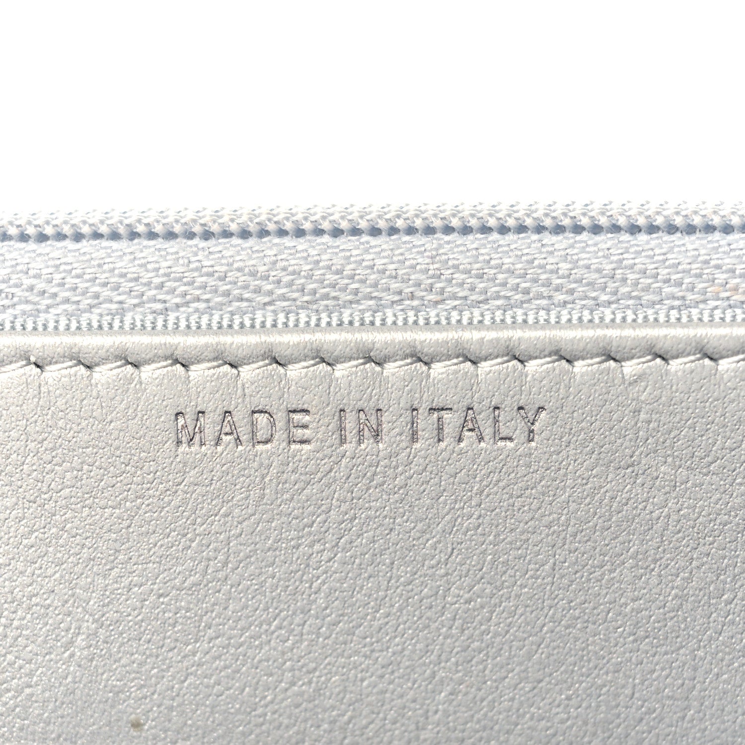 Chanel Metallic Lambskin Quilted Wallet On Chain WOC Silver 7 of 10
