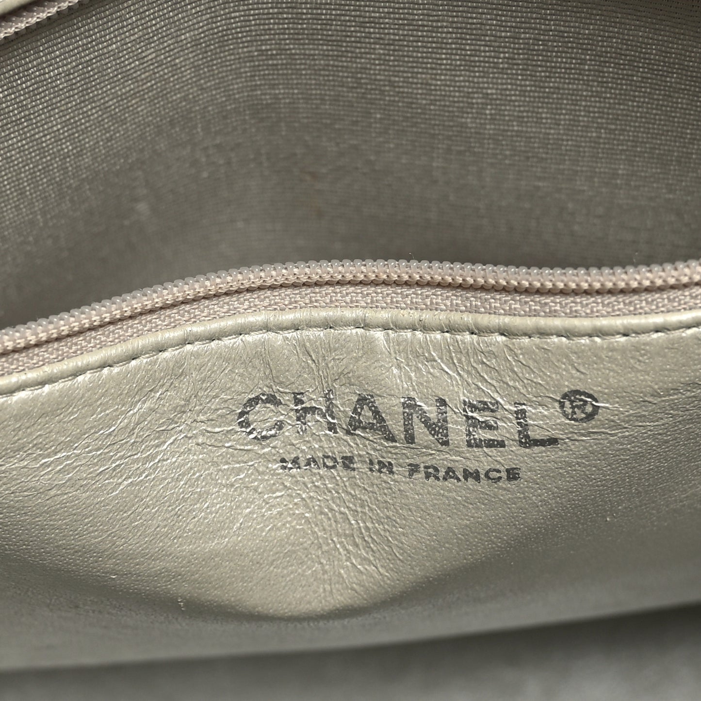 Metallic Caviar Quilted Medallion Tote Silver