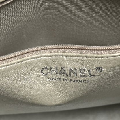 Chanel Metallic Caviar Quilted Medallion Tote Silver 6 of 9