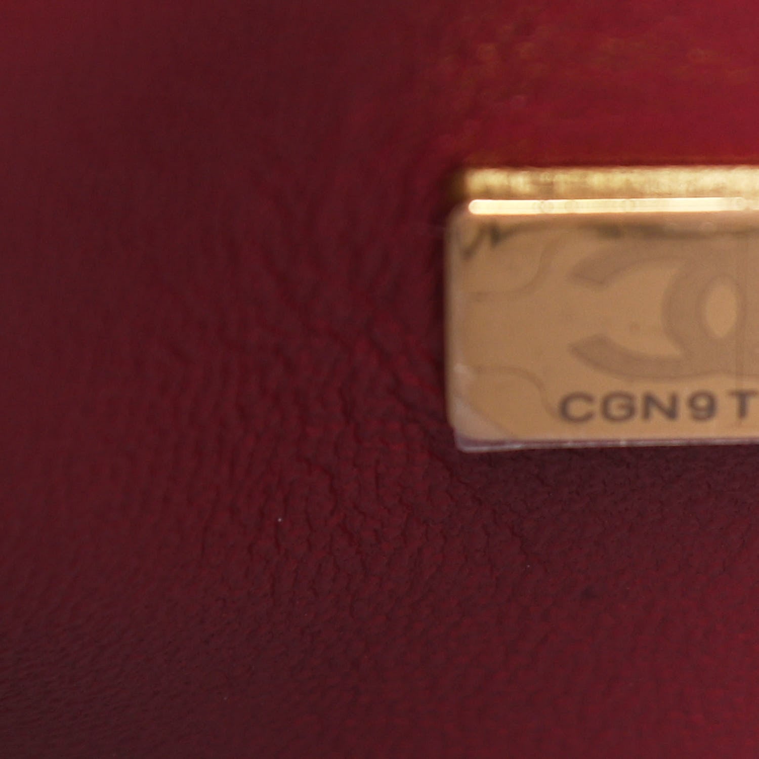 Chanel Caviar Lizard Embossed Quilted Small Coco Handle Flap Burgundy 7 of 13