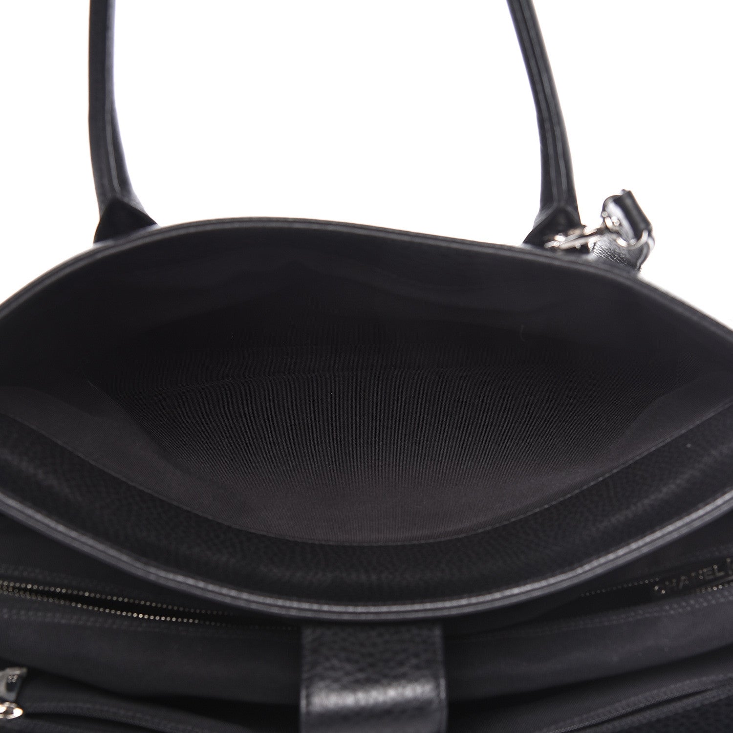 Chanel Deerskin Cerf Executive Shopper Tote Black 5 of 12