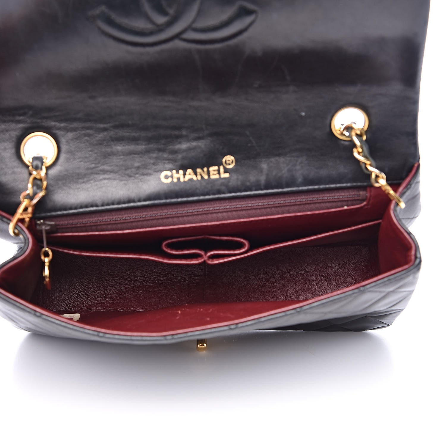 Chanel Lambskin Quilted Small Single Flap Bag Black 5 of 15
