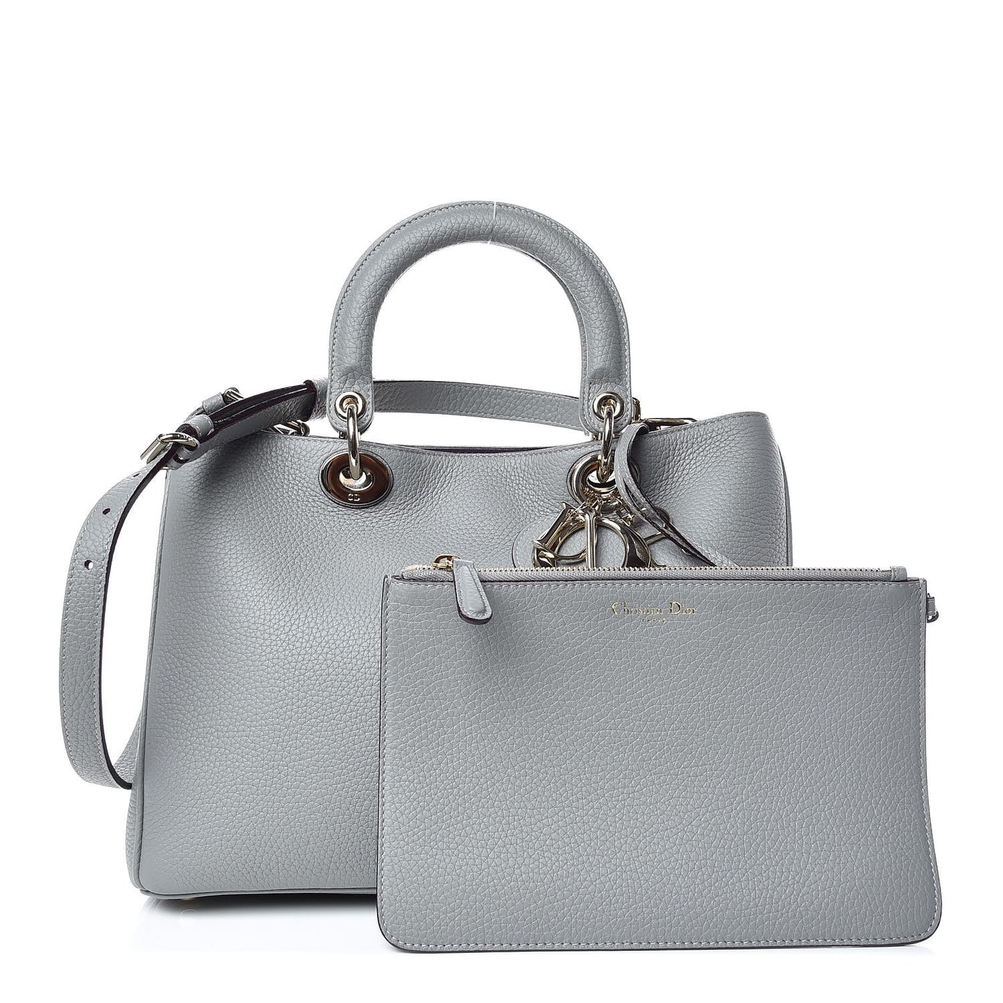 Bullcalf Medium Diorissimo Tote Grey