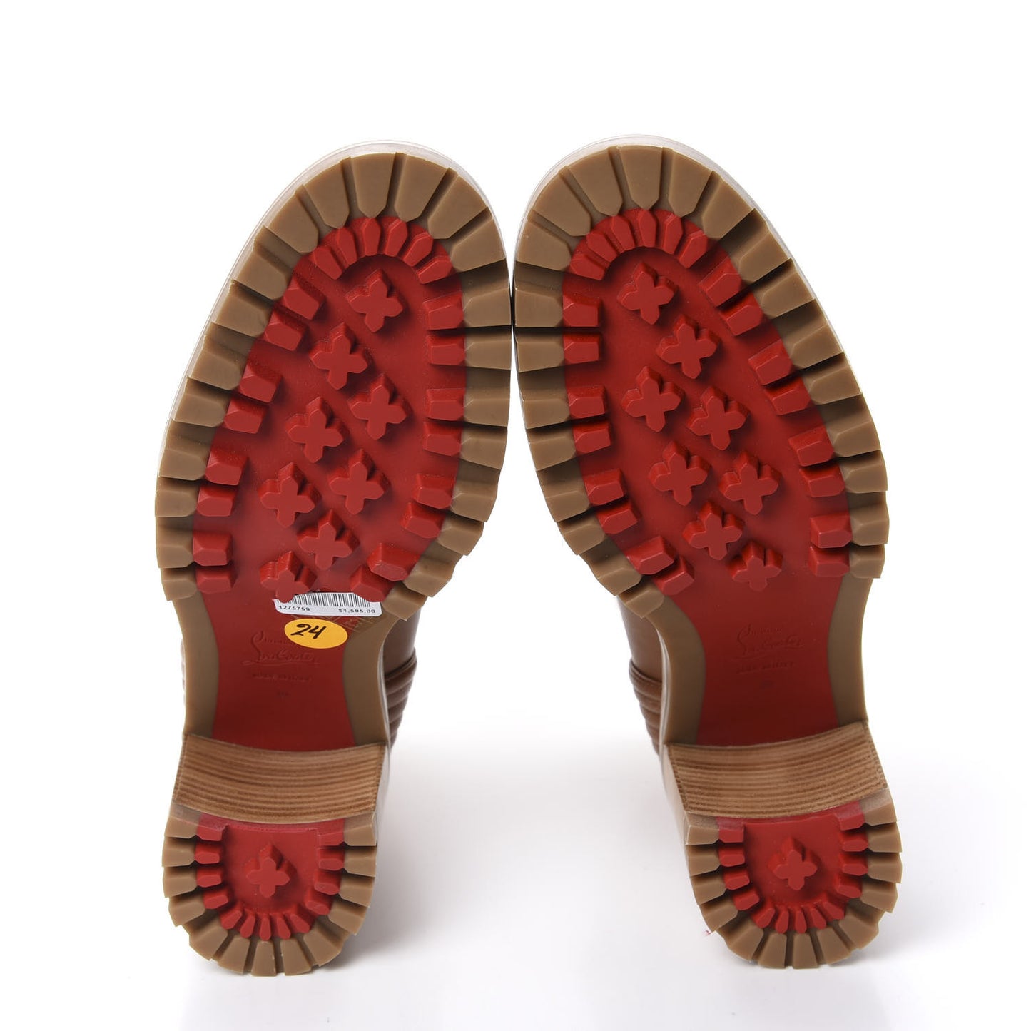 Calfskin Shearling Yetita 70 Hiker Booties 39 Cuoio Naturel