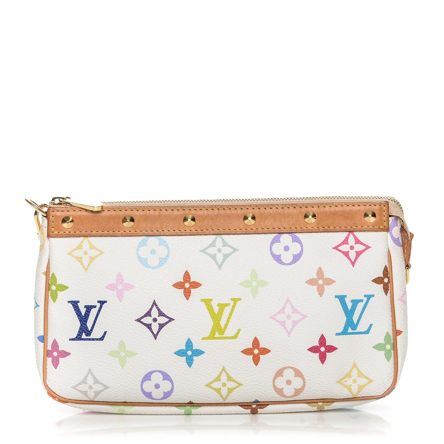 Louis Vuitton Monogram Multicolor Pochette Accessories White 1 of 7