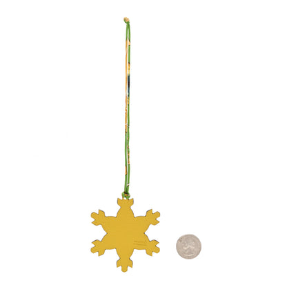 Hermes Togo Chevre Mysore Petit H Snowflake Bag Charm Bleu Electrique Soufre 2 of 4
