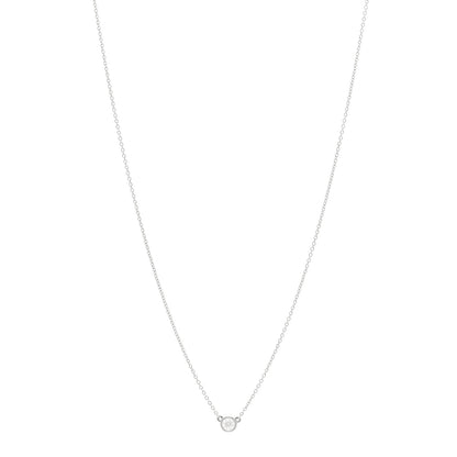 Tiffany Platinum Diamond .17ct Elsa Peretti Diamonds By The Yard Pendant Necklace 1 of 5