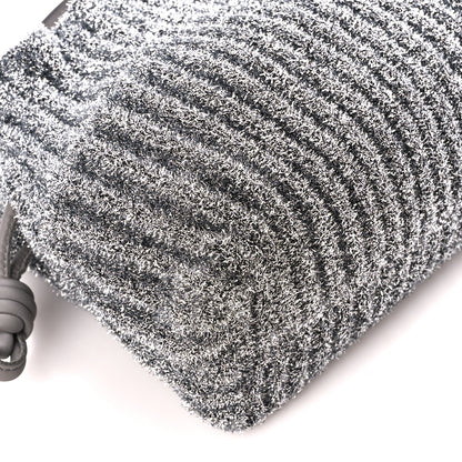 Loewe Lurex Mini Flamenco Knot Clutch Silver 8 of 9