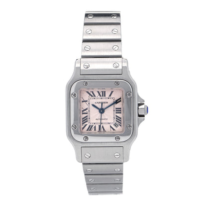 Cartier Stainless Steel 24mm Santos de Cartier Galbee Automatic Watch Pink 1 of 5