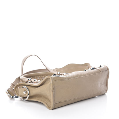 Balenciaga Chevre Silver Metallic Edge Hardware Mini City Beige Latte 4 of 9