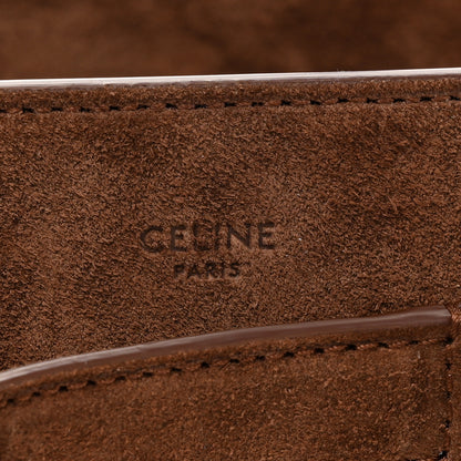 Celine Suede Medium Conti Brown 6 of 14
