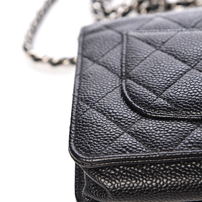 Chanel Caviar Quilted Wallet On Chain WOC Black 15 of 18