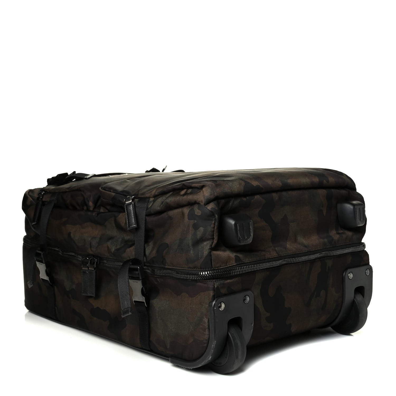 Prada Tessuto Nylon Saffiano Camouflage Trolley Luggage Mimetico 3 of 7