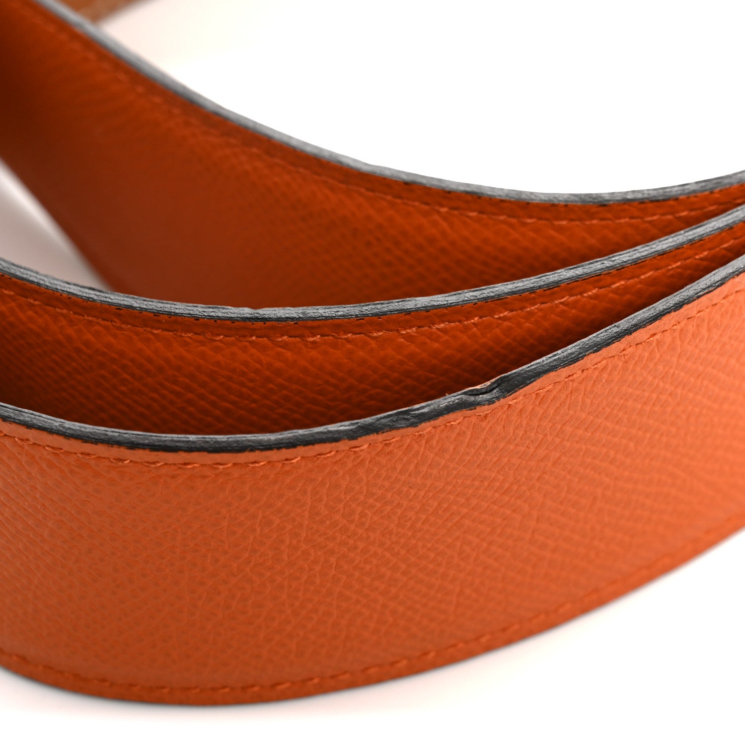 Hermes Epsom 42mm Belt Strap 95 38 Orange Gold 7 of 8