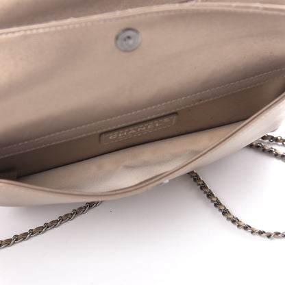 Chanel Metallic Calfskin Quilted Flap Clutch Light Bronze 5 of 13