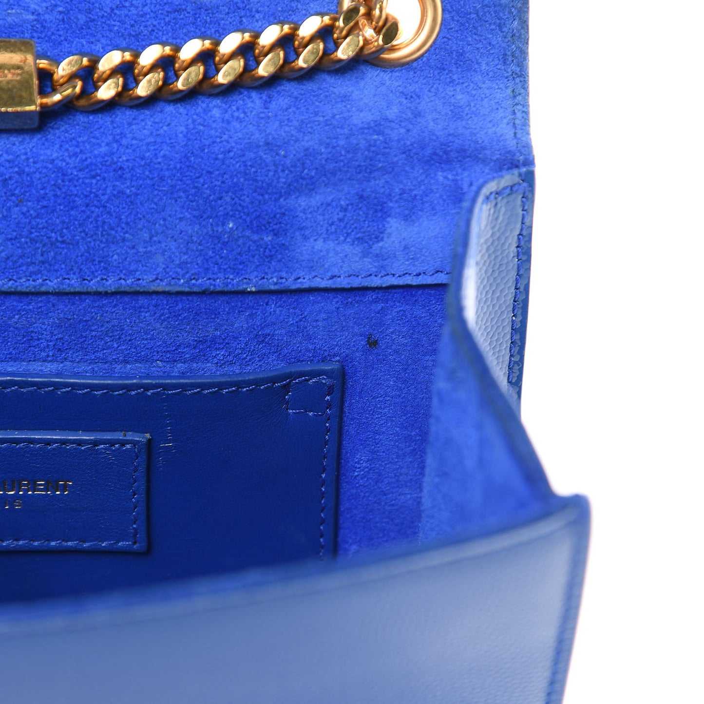 Grain De Poudre Small Classic Monogram Kate Satchel Royal Blue