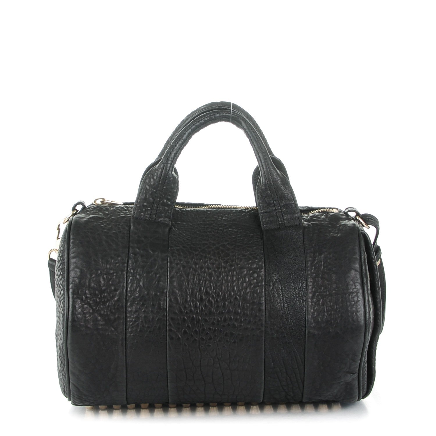 Alexander Wang Pebbled Lambskin Rocco Black Pale Gold Hardware 1 of 7