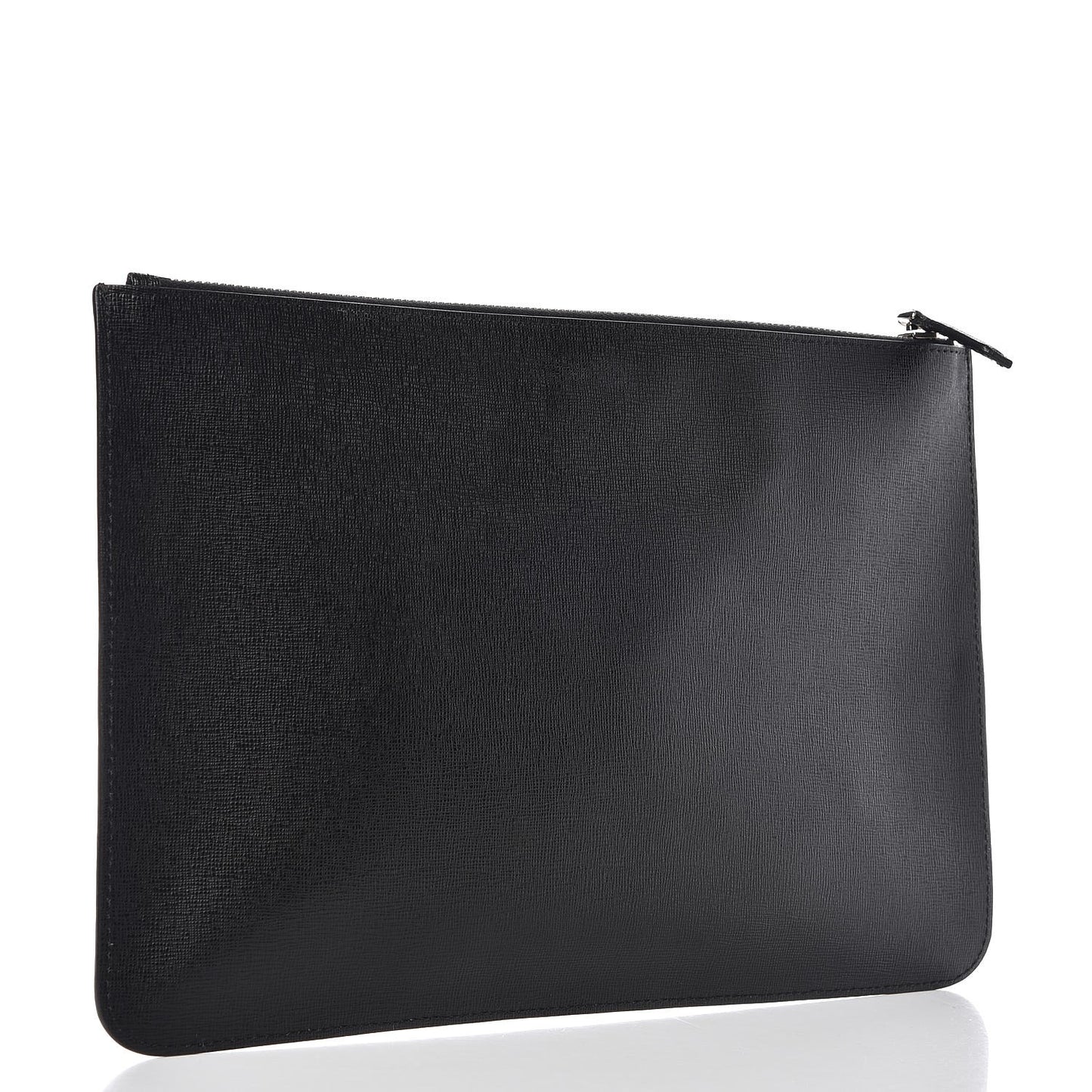Vitello Elite Flamingo Mink Karlito Studded Pouch Black White Plaster