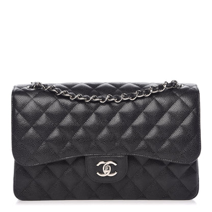 Chanel Caviar Quilted Jumbo Double Flap Black 1 of 11