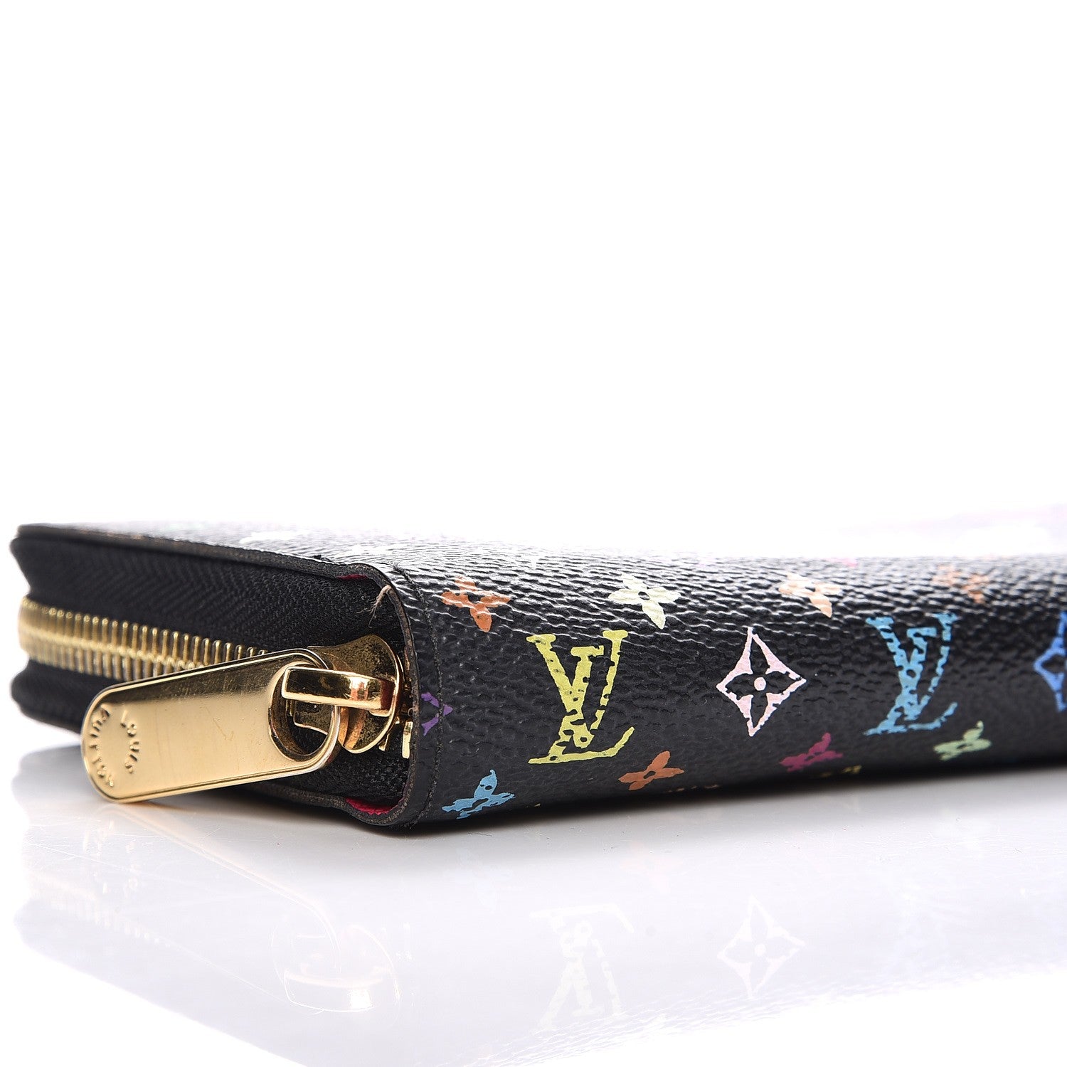 Louis Vuitton Monogram Multicolor Zippy Wallet Black Grenade 9 of 10