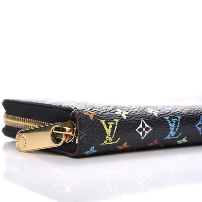 Louis Vuitton Monogram Multicolor Zippy Wallet Black Grenade 9 of 10
