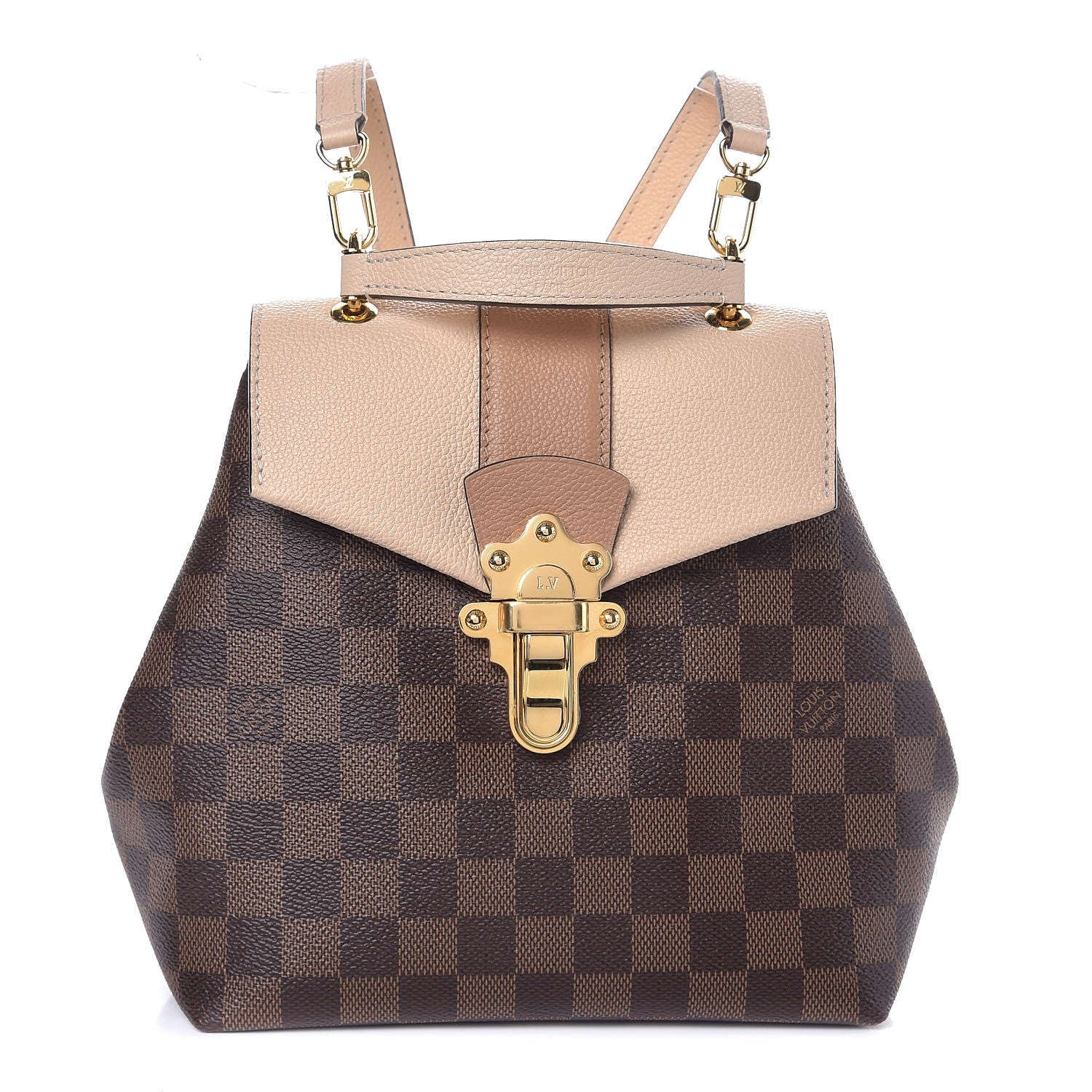 Louis Vuitton Damier Ebene Clapton Backpack Creme 1 of 7