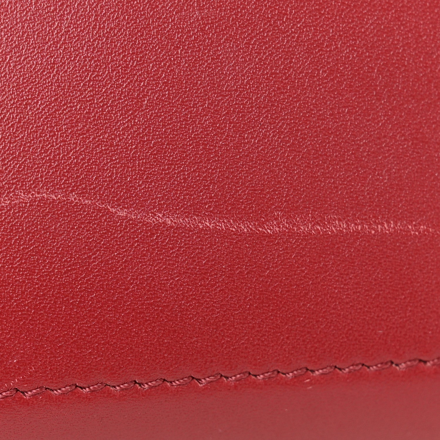Celine Calfskin Bullhide Nano Tri-Color Luggage Bright Red 11 of 13