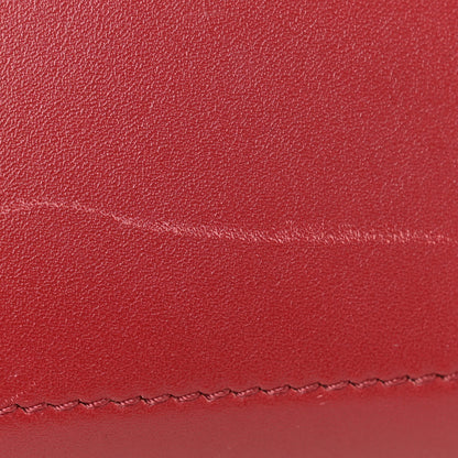 Celine Calfskin Bullhide Nano Tri-Color Luggage Bright Red 11 of 13