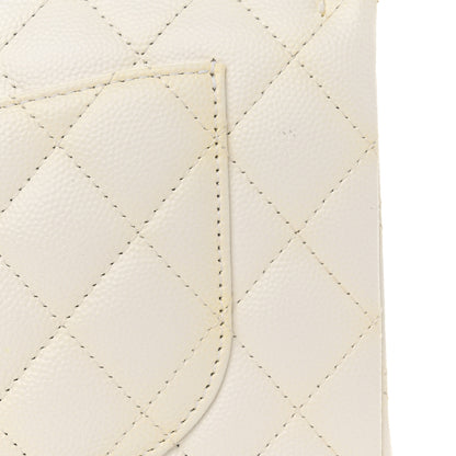 Chanel Caviar Quilted Small Double Flap White 21 of 23