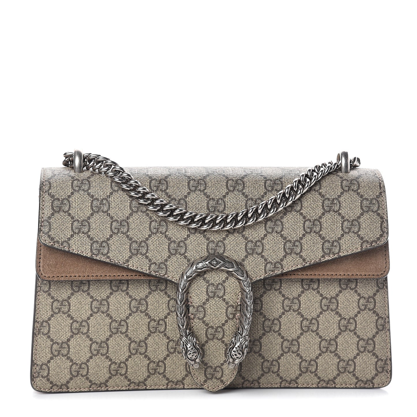 GG Supreme Monogram Small Dionysus Shoulder Bag Taupe