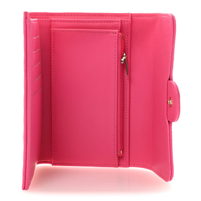Chanel Caviar Quilted Medium Flap Wallet Pink 5 of 9