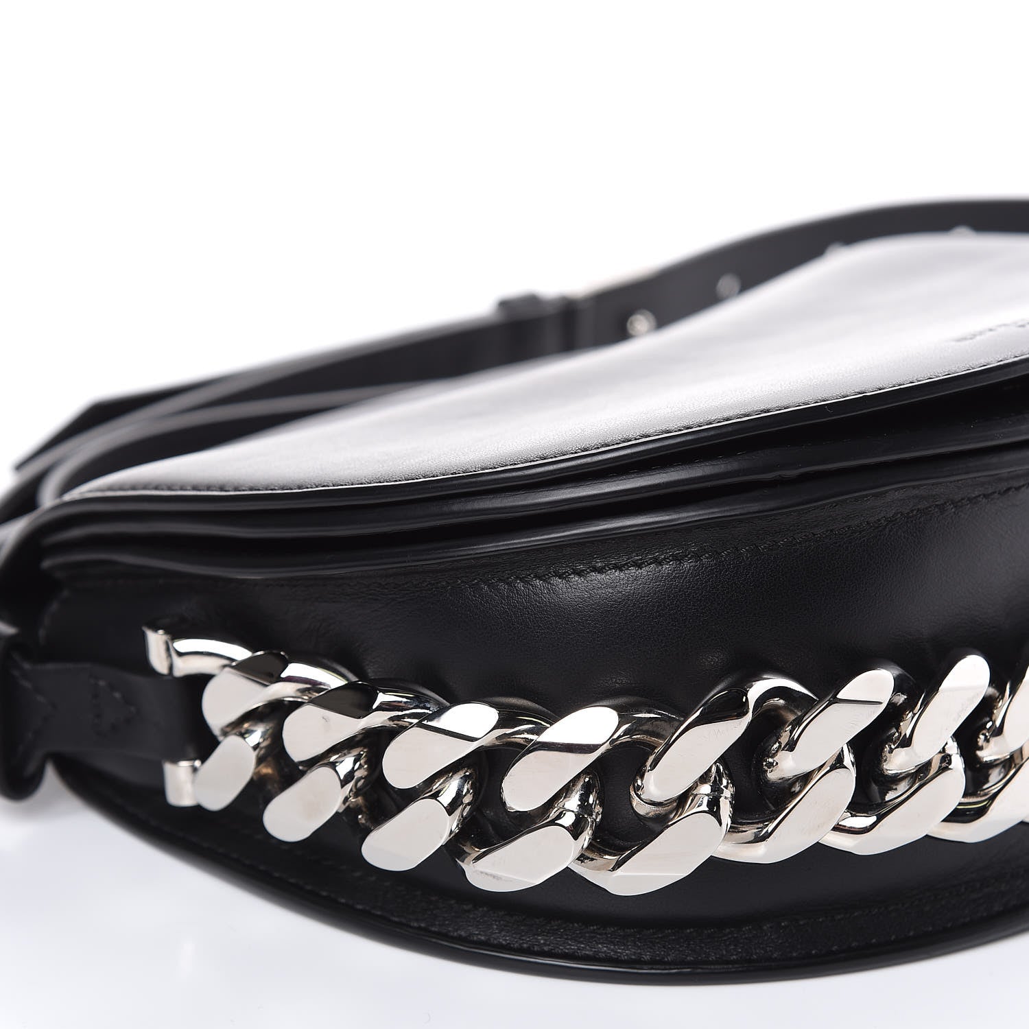 Givenchy Calfskin Mini Infinity Saddle Bag Black 10 of 11