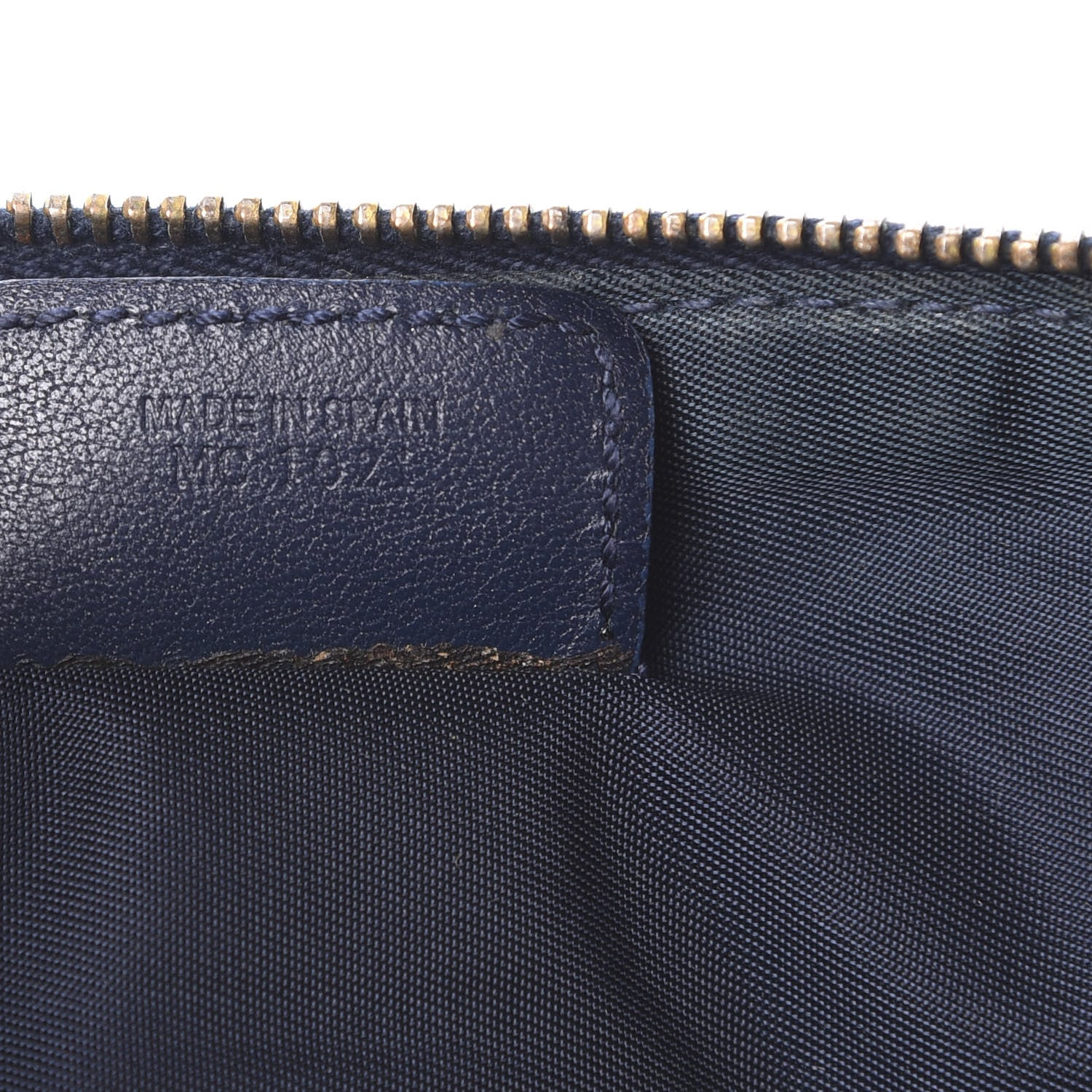 Christian Dior Monogram Mini Saddle Pochette Navy 6 of 13