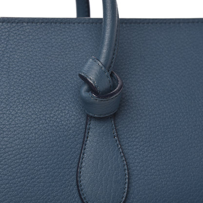 Celine Crisped Calfskin Small Tie Knot Tote Metallic Blue 14 of 16