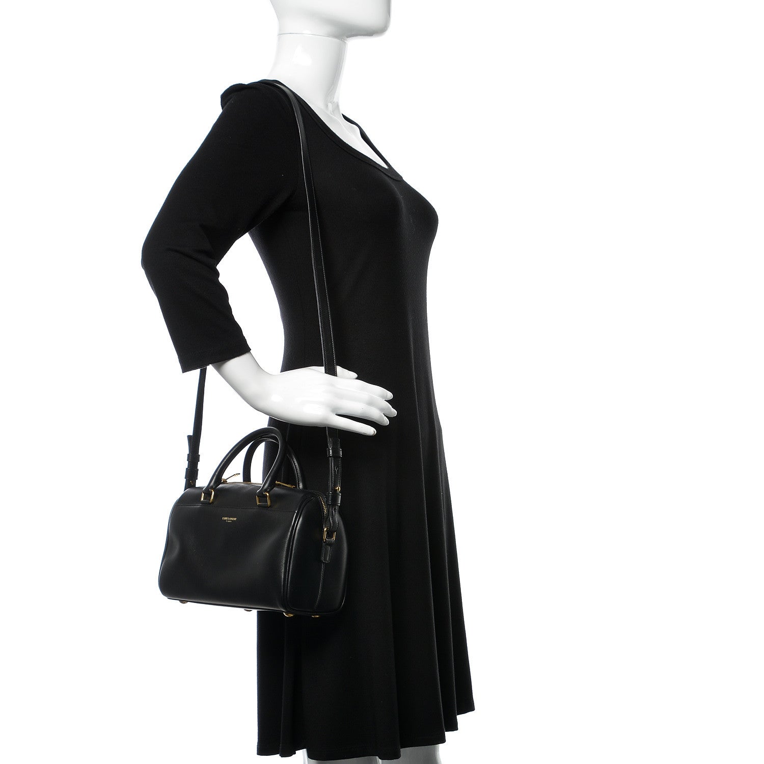 Saint Laurent Calfskin Classic Baby Duffle Black 2 of 8