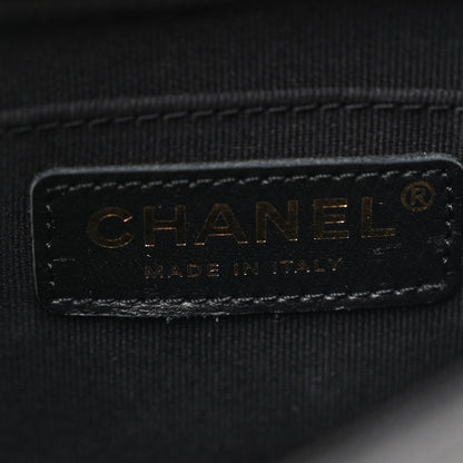 Chanel Shiny Caviar Quilted Medium Duma Pockets Drawstring Backpack Black 6 of 11