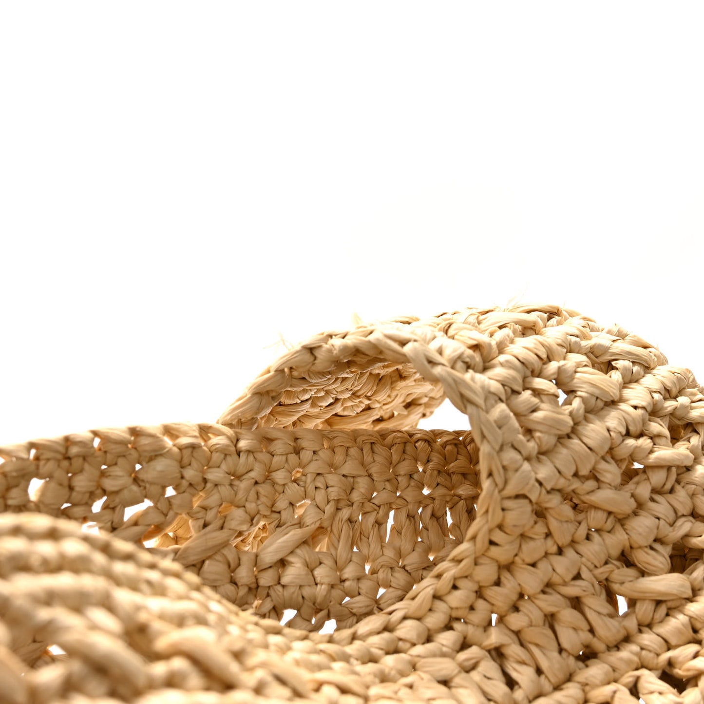 Raffia Monogram Hobo Naturale