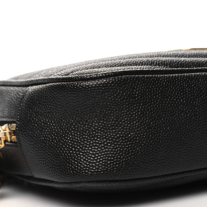 Saint Laurent SAINT LAURENT Grain De Poudre Matelasse Monogram Mini Lou Camera Bag Black 9 of 10