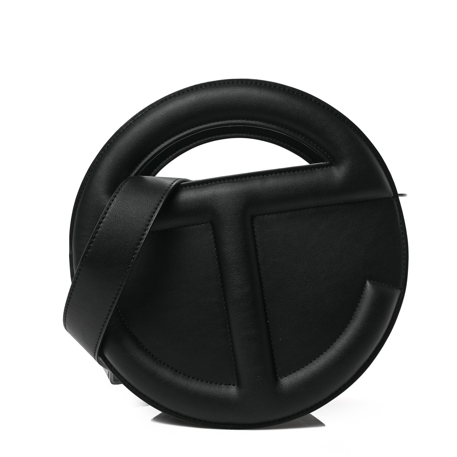 Telfar Vegan Leather Round Circle Bag Black 1 of 8