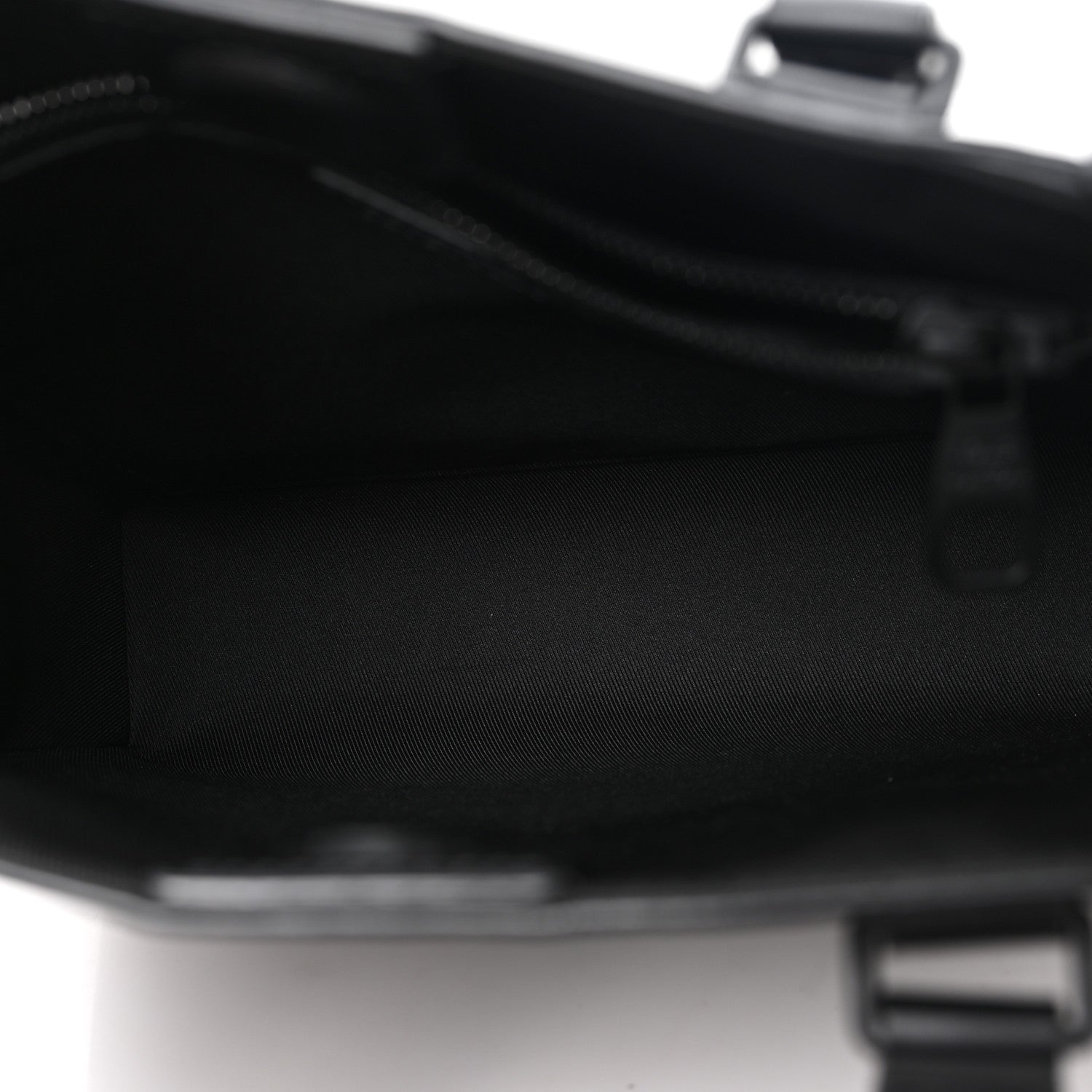 Louis Vuitton Epi Sac Plat Fold Bag Black 5 of 9