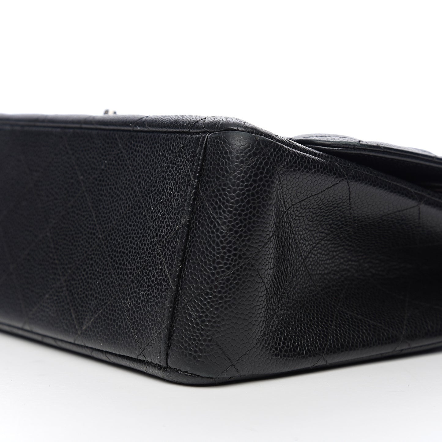 Caviar Quilted Maxi Double Flap Black