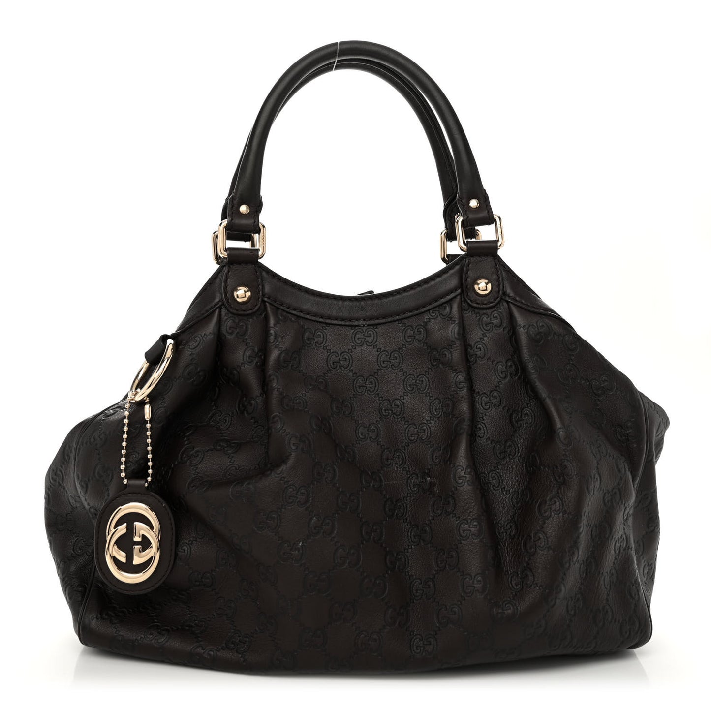 Guccissima Medium Sukey Tote Chocolate