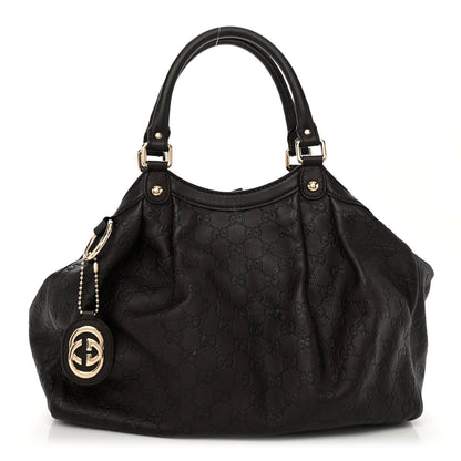 Gucci Guccissima Medium Sukey Tote Chocolate 1 of 10