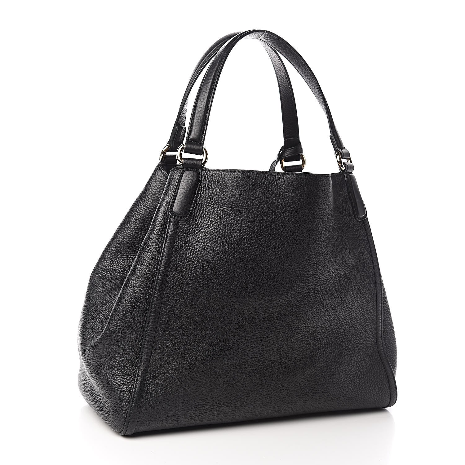 Gucci Pebbled Calfskin Medium Soho Shoulder Bag Black 3 of 10