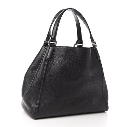 Gucci Pebbled Calfskin Medium Soho Shoulder Bag Black 3 of 10