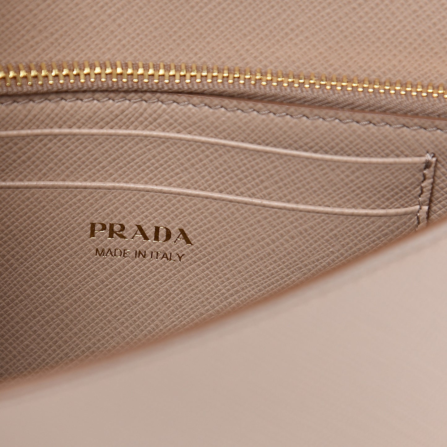 Saffiano Metal Oro Mini Crossbody Bag Cammeo