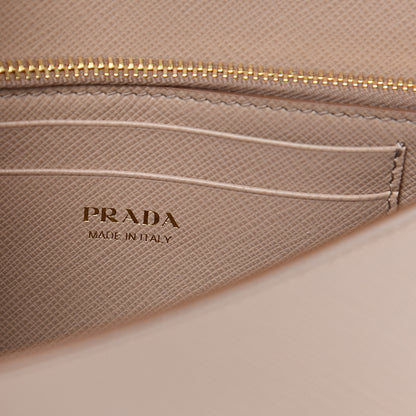 Prada Saffiano Metal Oro Mini Crossbody Bag Cammeo 5 of 8