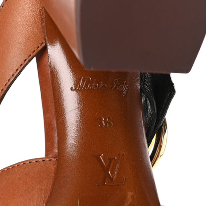 Louis Vuitton Monogram Horizon Mules 36 Cognac Brown 8 of 10